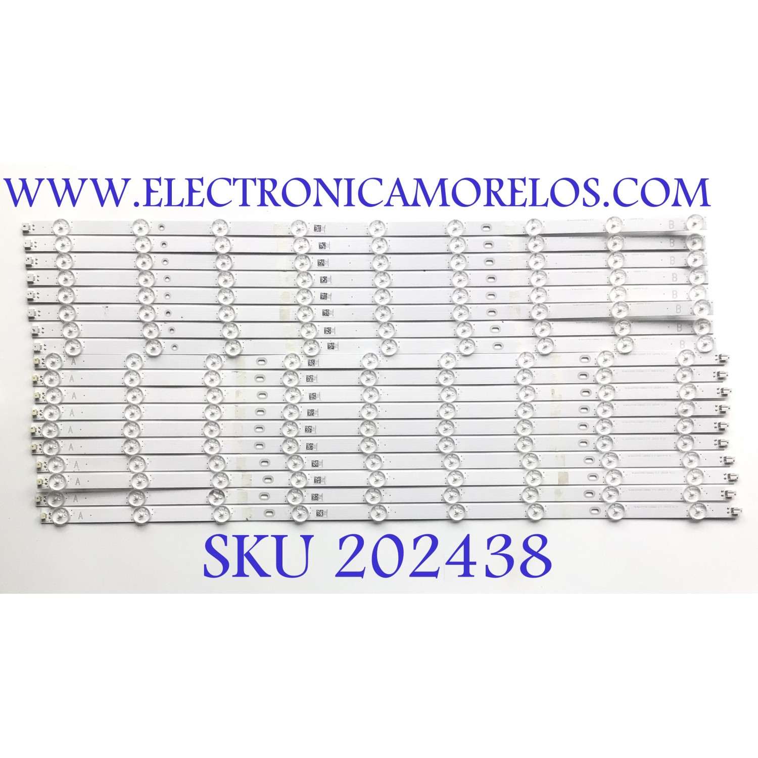 KIT DE LED'S PARA TV VIZIO ((INCOMPLETO SOLO 18 PIEZAS)) / NUMERO DE PARTE LB6507N V1_02 (10 PIEZAS) / LB6507N V0_02 (10 PIEZAS) / 09810108DH02 / 09810108DH04 / 09810108 / PANEL TPT650UA-QVN07.U REV:S900C / MODELOS M657-G0 / M658-G1 / M658-G1 LTCWYHMV